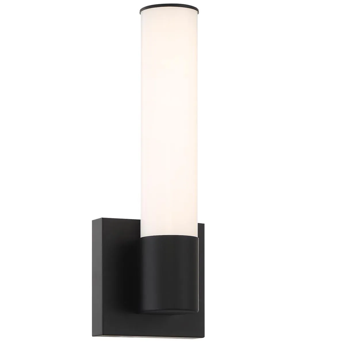 14 In. LED Bath Sconce 3000K Black Finish
