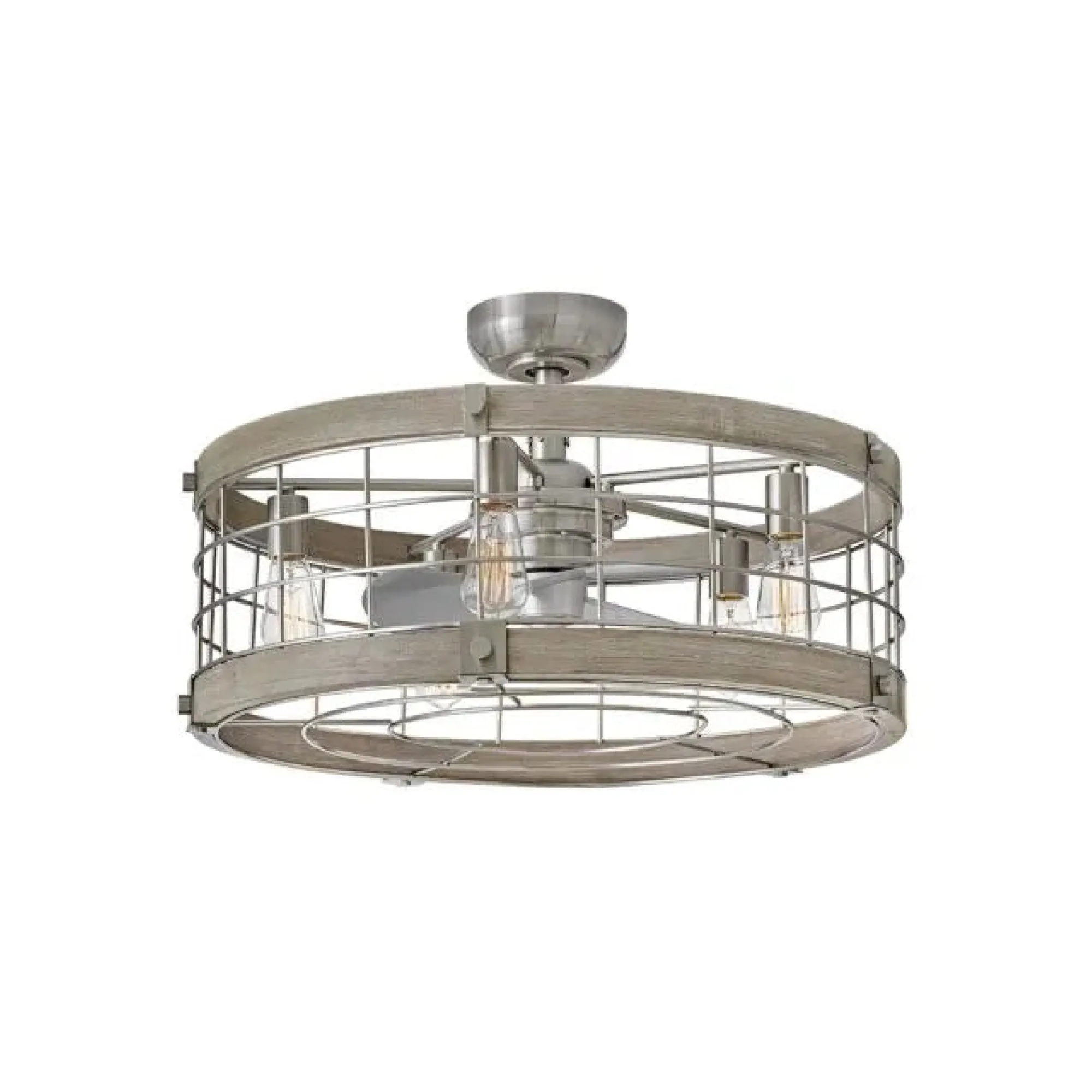 Bryce 27" LED Fandelier - Brushed Nickel