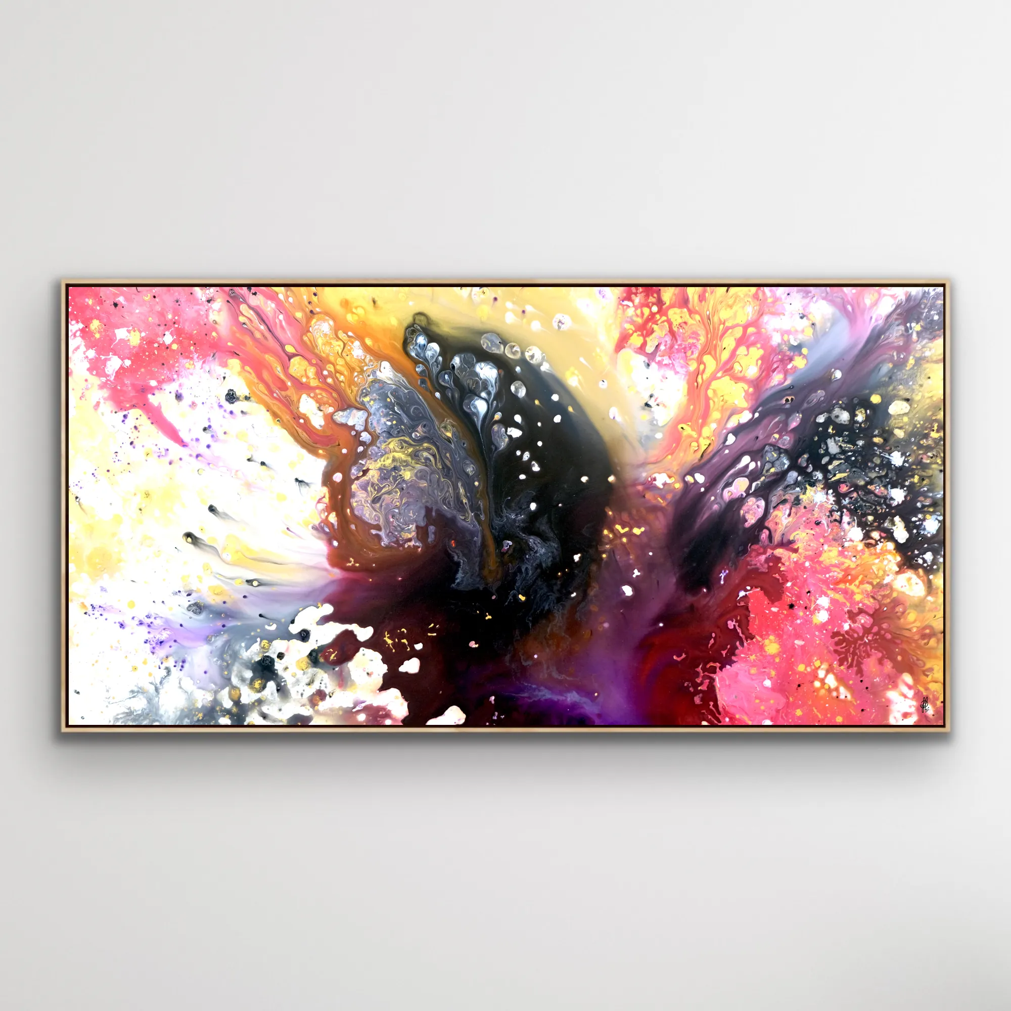 Canvas print: "Red Flow" (Rectangle)