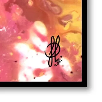 Canvas print: "Red Flow" (Rectangle)