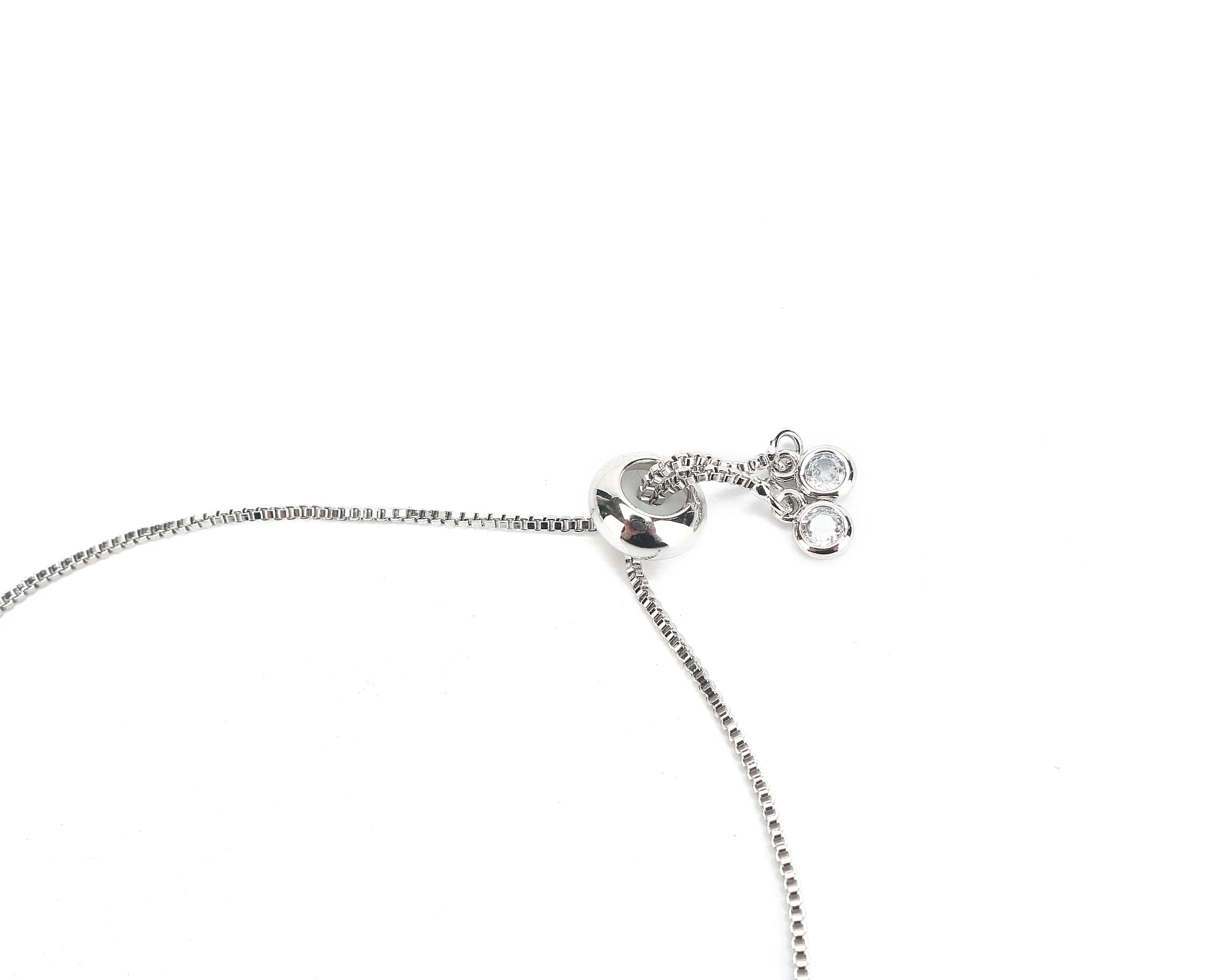 JW Crystal Bracelet Pineapple Small Silver