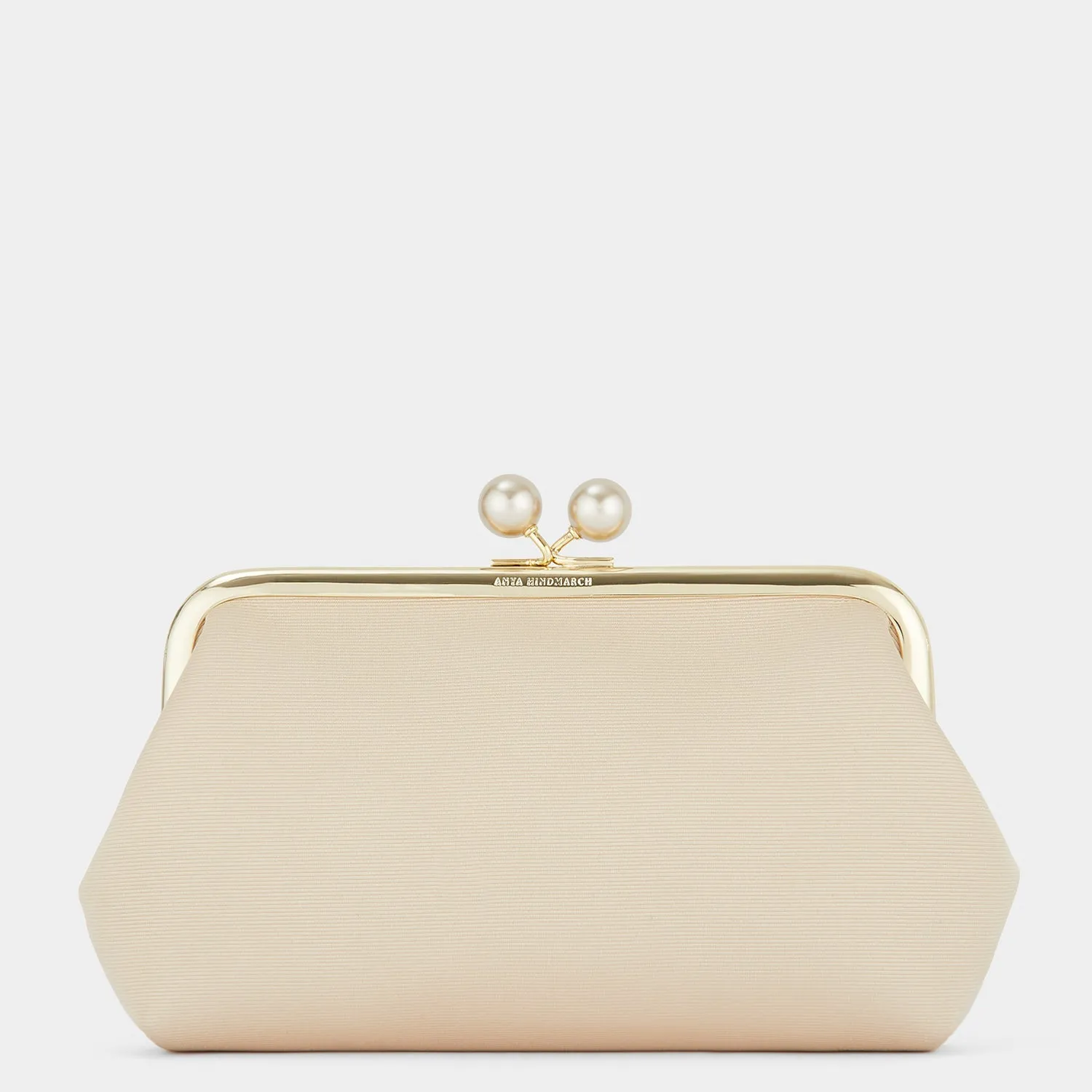 Stylish Mauve Pearl Clutch Purse