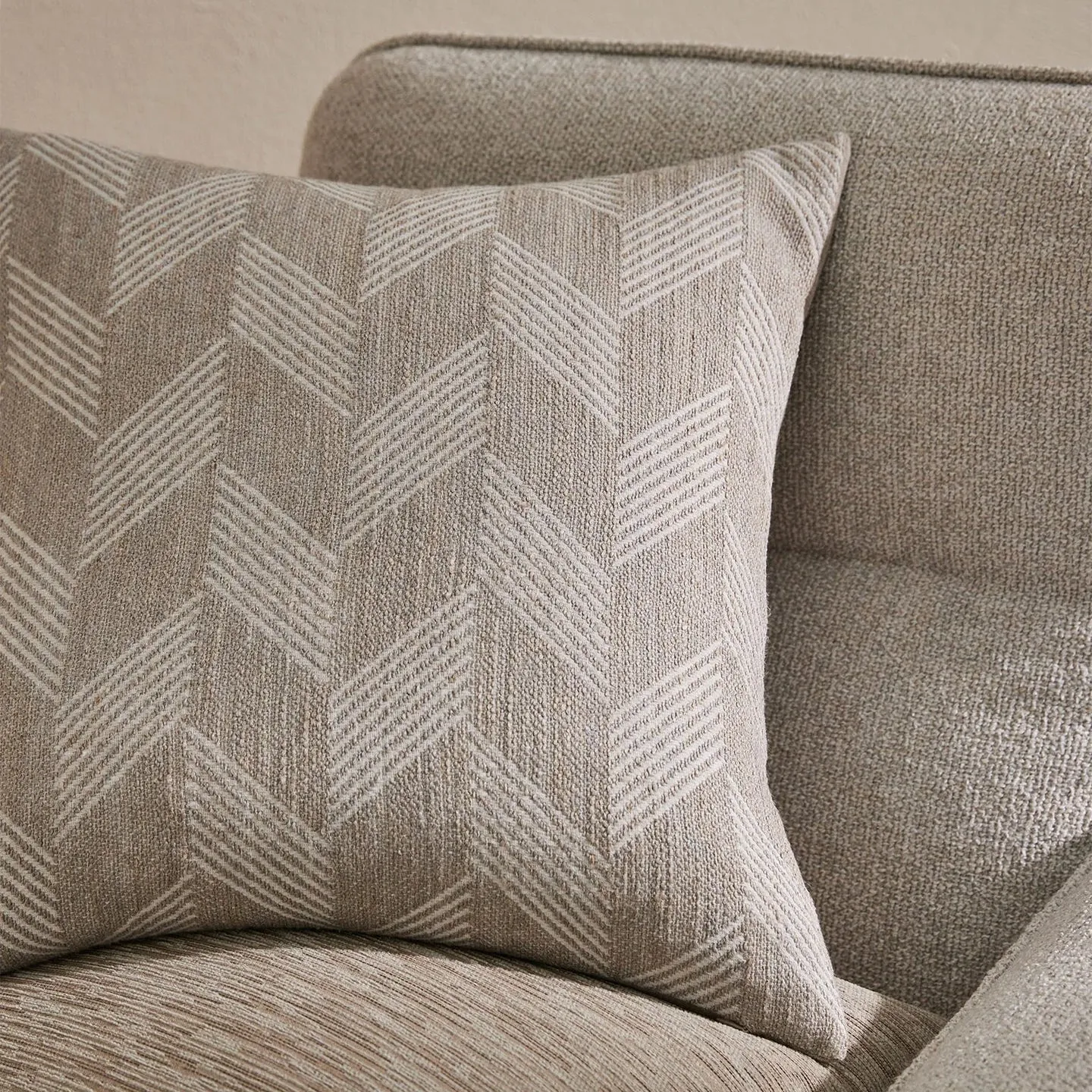 Riva 50cm Geometric Chevron Pattern Cushion